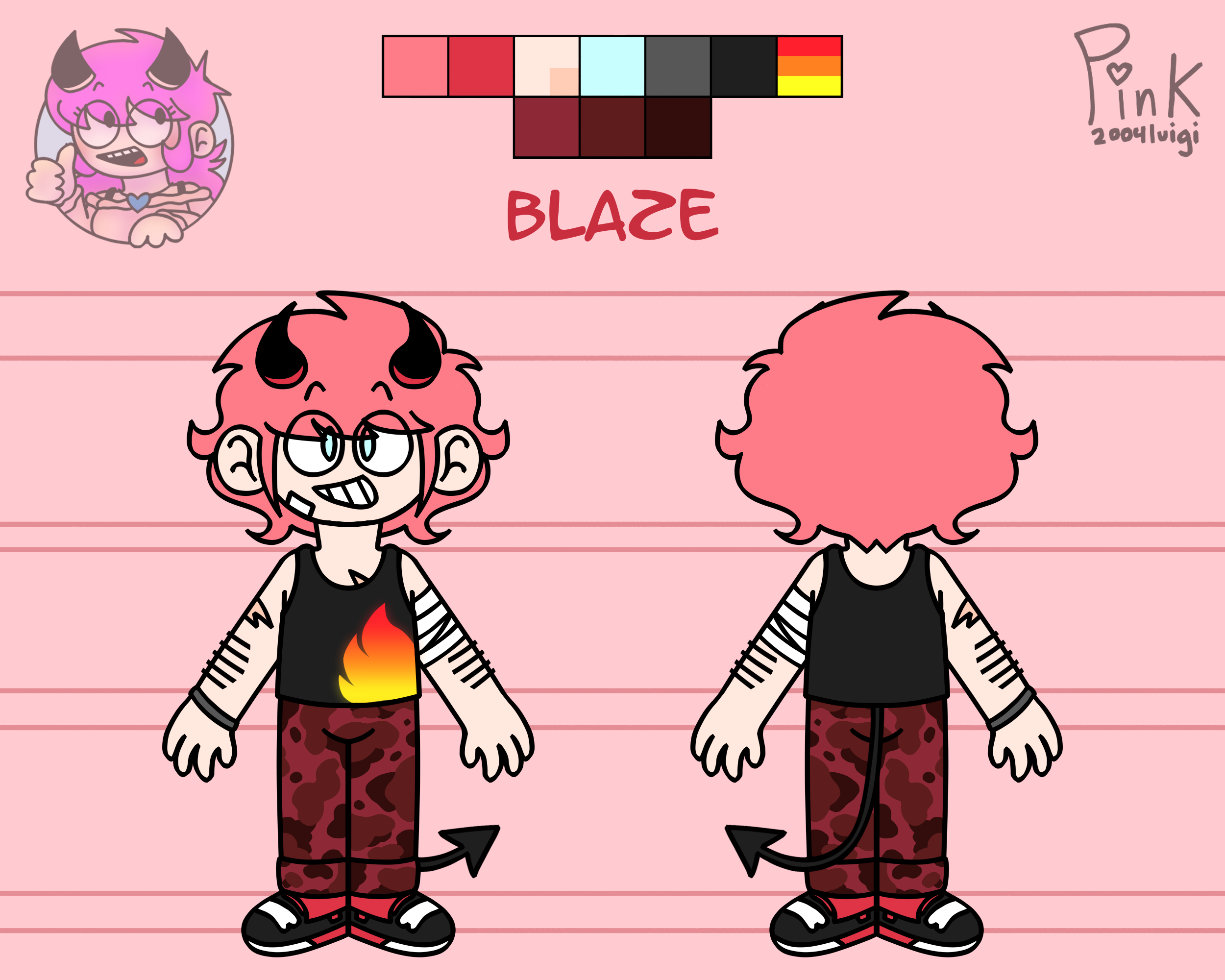 OC Reference - Blaze Casual